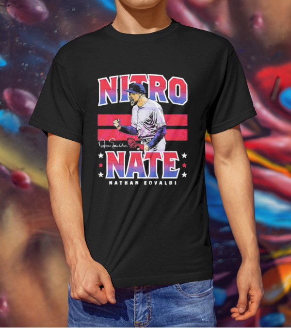 Nitro Nate Nathan Eovaldi Signature Baseball T-Shirt