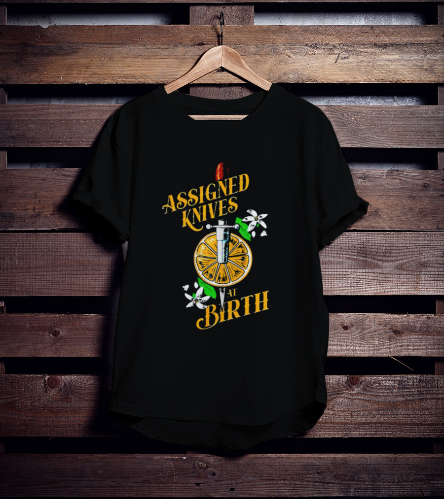 Vico Ortiz Assigned Knives At Birth Knife And Citrus Blossom T-Shirt