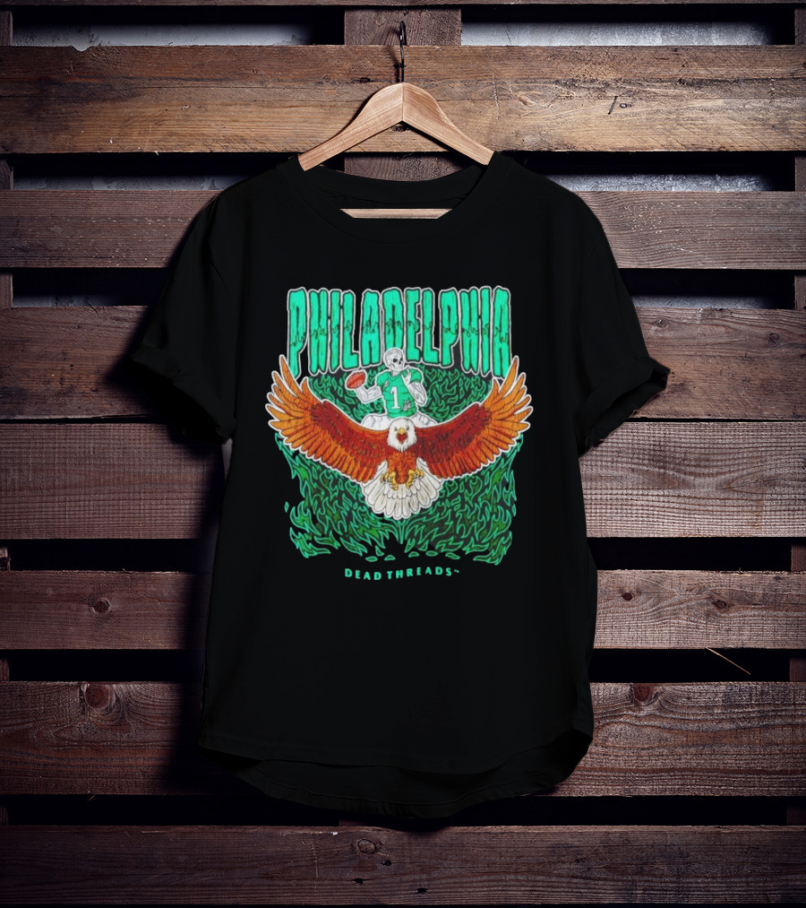 Philadelphia Football Eagle Dead Threads T-Shirt