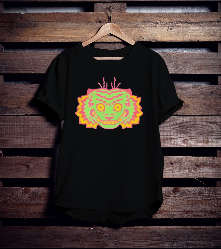 Papajoolia Tigers Neon Doodle T-Shirt