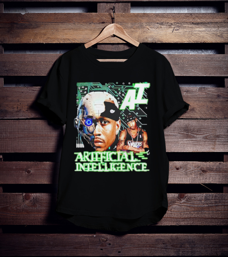 AI Allen Iverson Artificial Intelligence 76ers Cybernetic Fusion T-Shirt