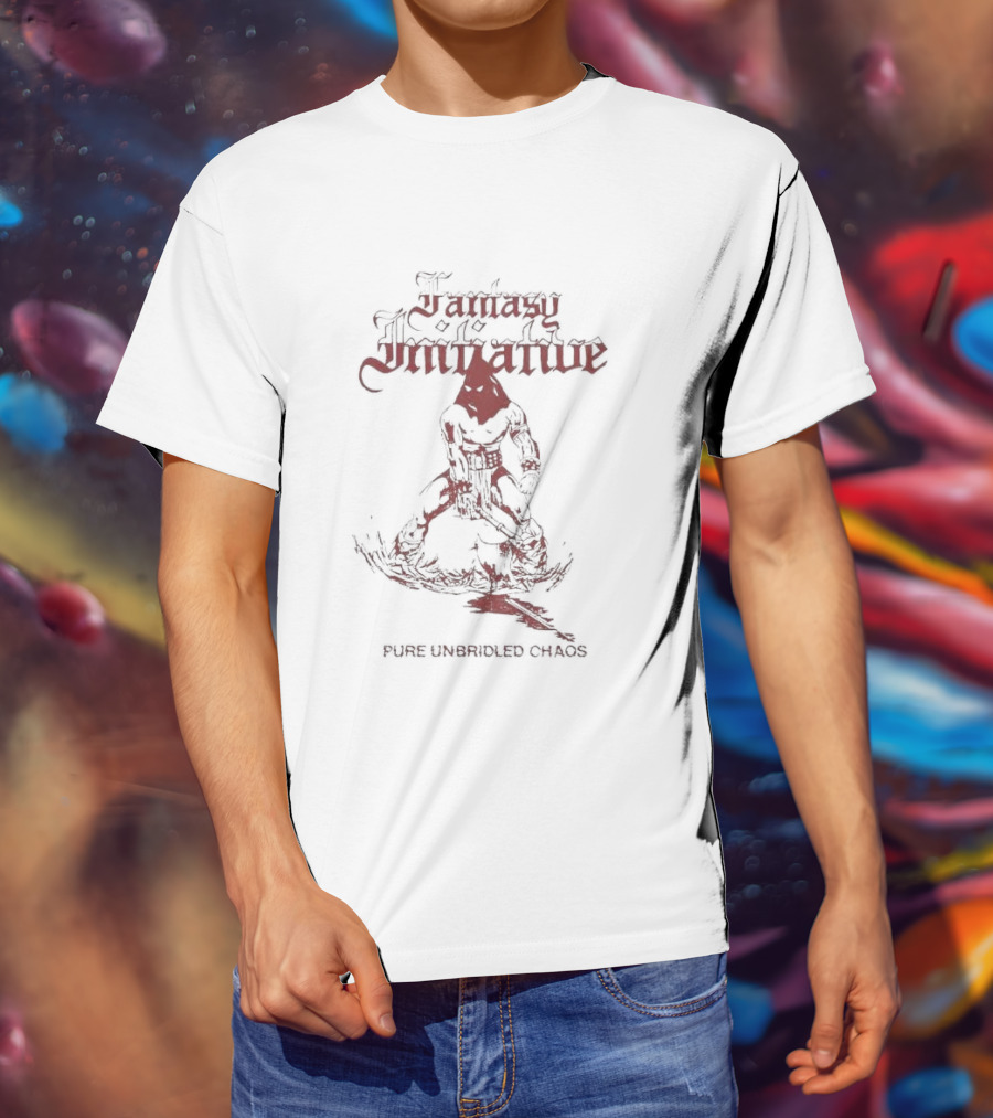 Fantasy Initiative Pure Unbridled Chaos Dark Mysterious Figure T-Shirt
