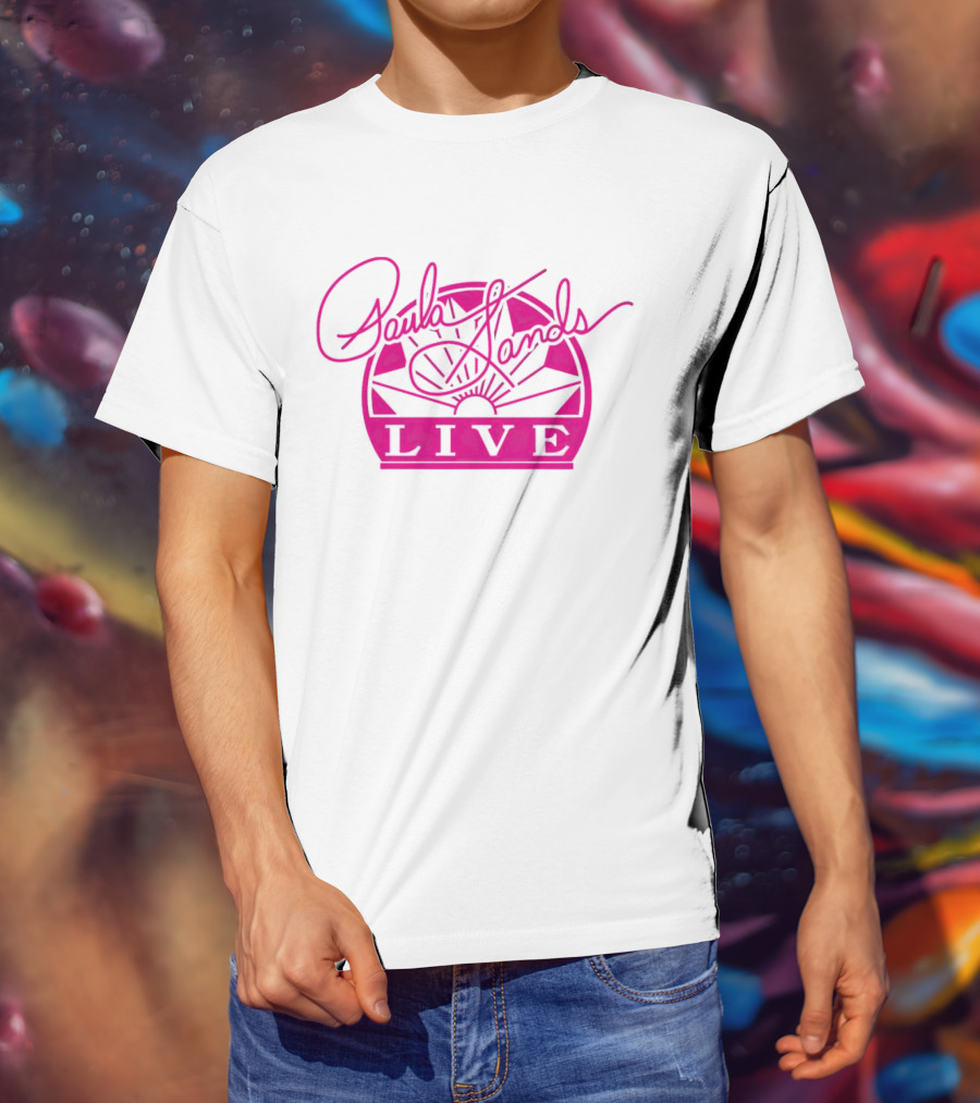 Paula Sands Live Pink Script With Sunrise T-Shirt