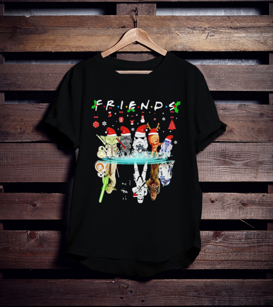 Friends Star War Character Christmas T-Shirt