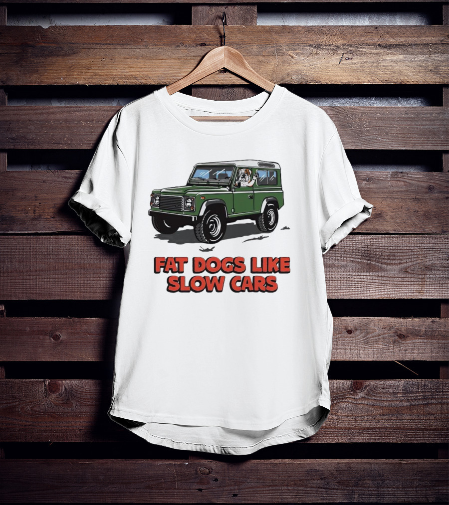 Fat Dogs Enjoy Slow Rides In Classic Off-Road Vehicles T-Shirt