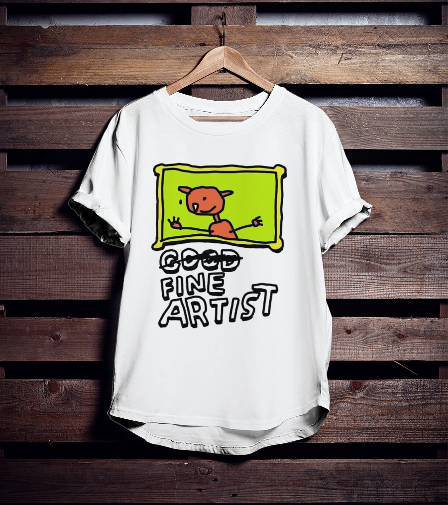 Good Fine Artist Drawing In Frame T-Shirt