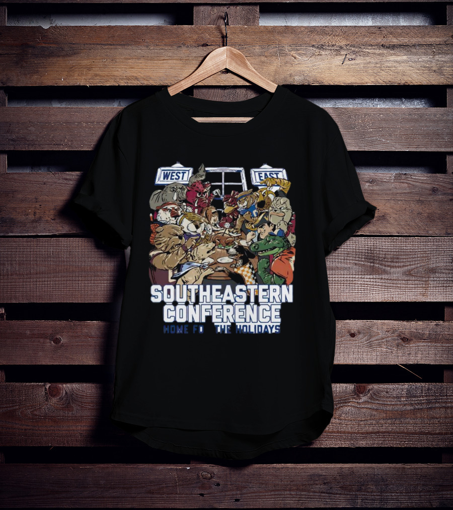 Southeastern Conference West East Rivalry Home For The Holidays T-Shirt