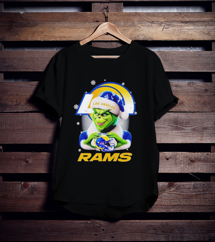 Grinch Los Angeles Rams Christmas T-Shirt