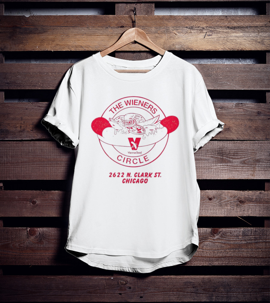 The Wieners Circle 2622 N Clark St Chicago Jason Kelce Vienna Beef T-Shirt
