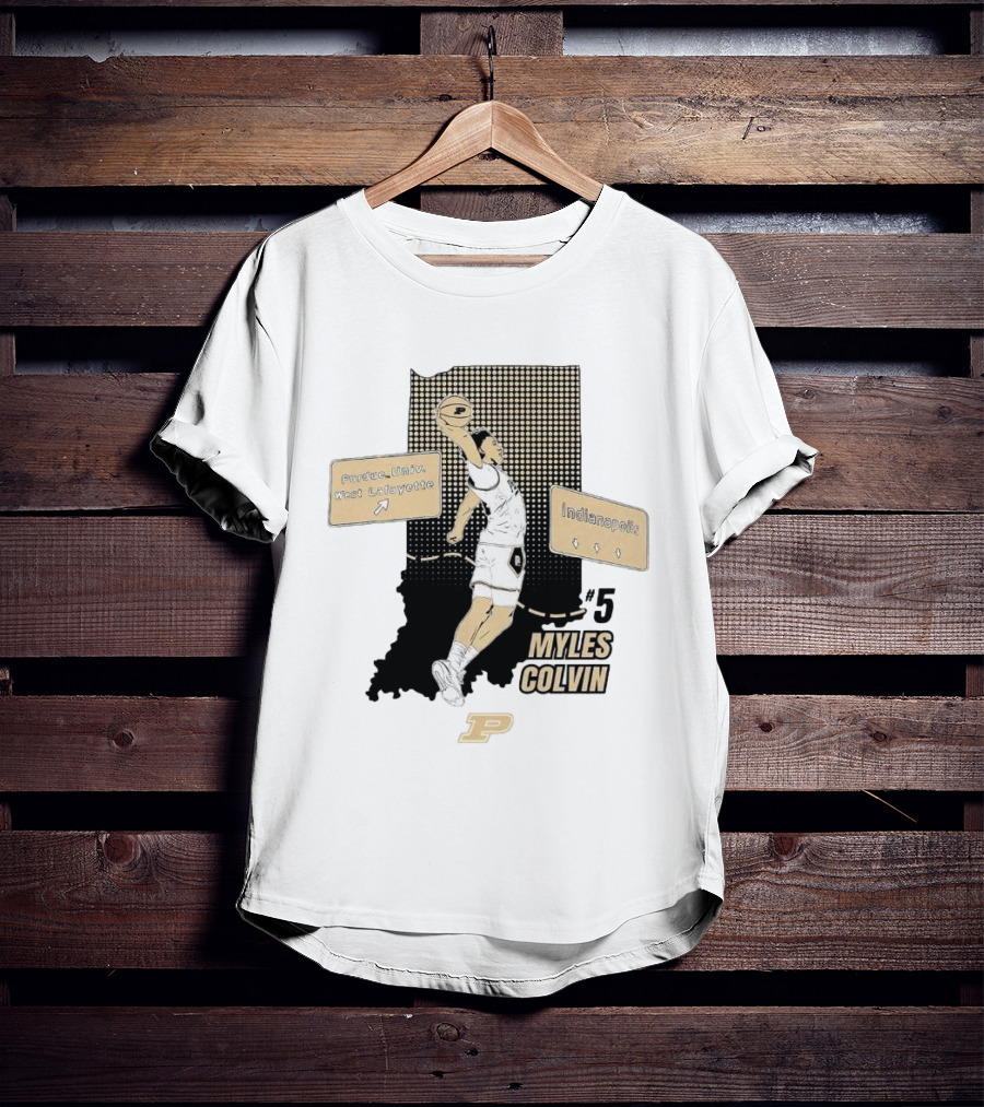 Purdue Myles Colvin Slam Dunk Indianapolis West Lafayette T-Shirt