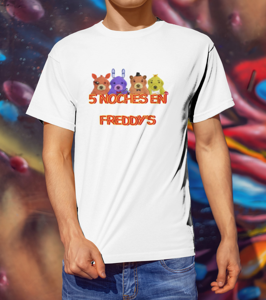 5 Noches En Freddy’s Peluches Colores Animatronics T-Shirt