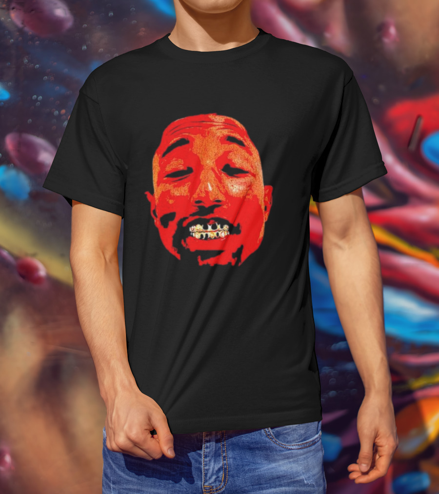 Pharrell Suicide Wrist Red Tee Face Grills T-Shirt
