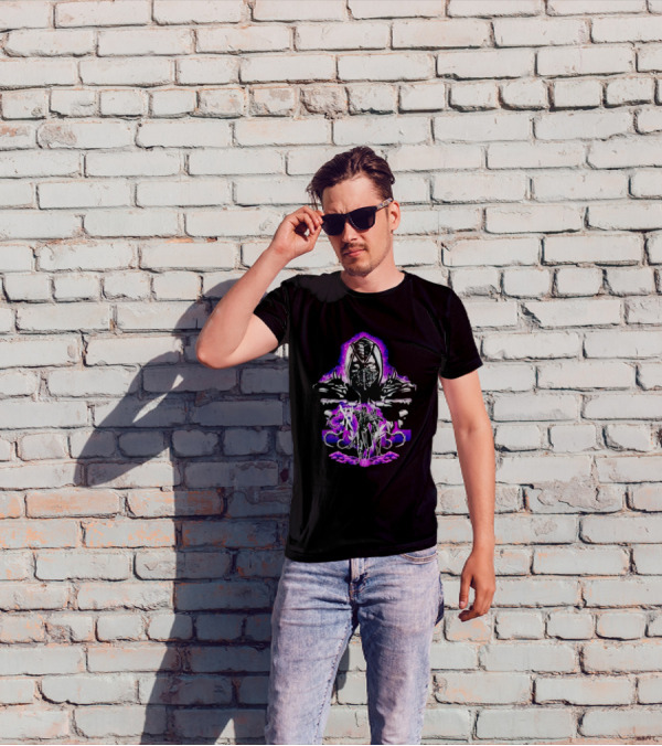 Noob Saibot's Shadow Assault With Purple Aura T-Shirt