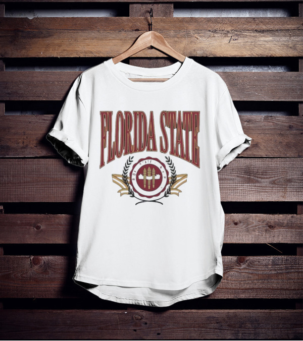 Florida State Emblem Torch Laurel T-Shirt