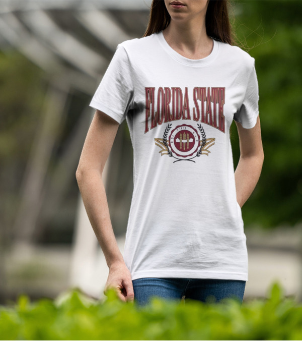 Florida State Emblem Torch Laurel T-Shirt