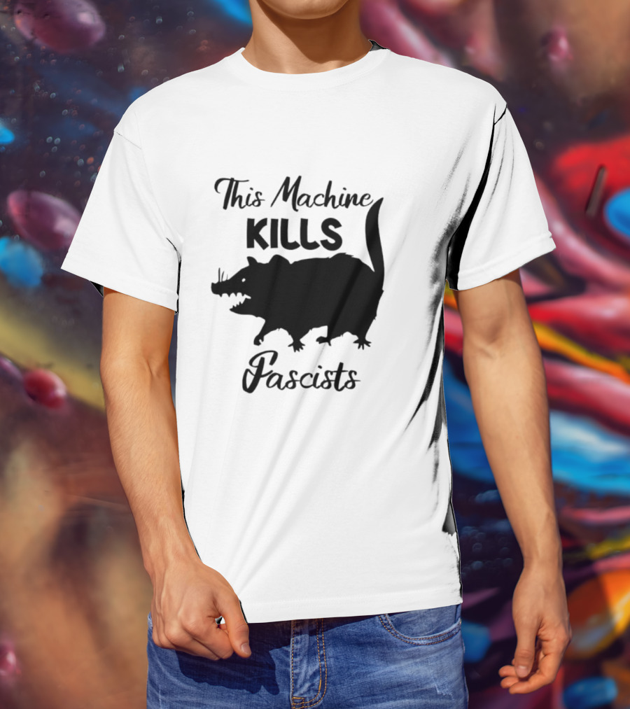 This Machine Kills Fascists Rat T-Shirt