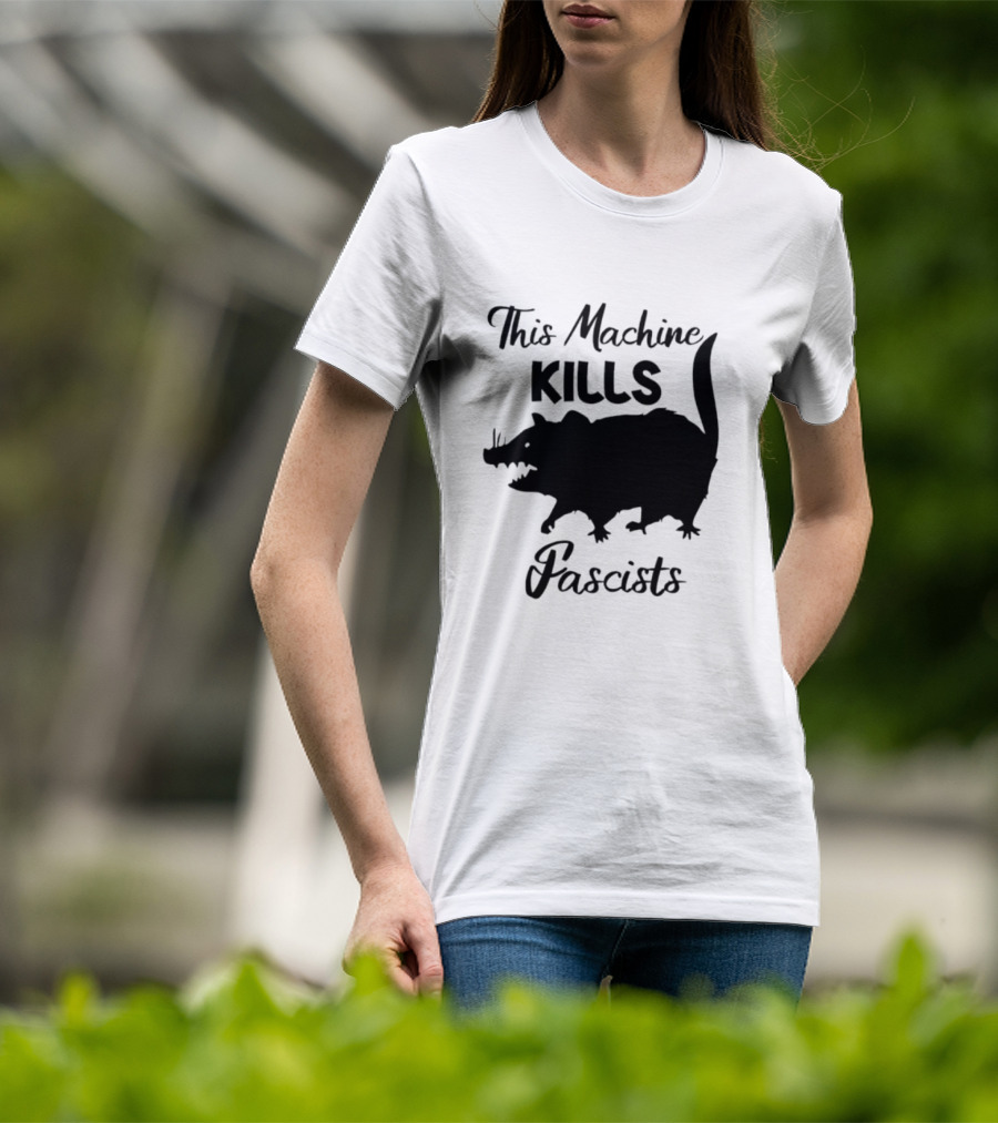 This Machine Kills Fascists Rat T-Shirt