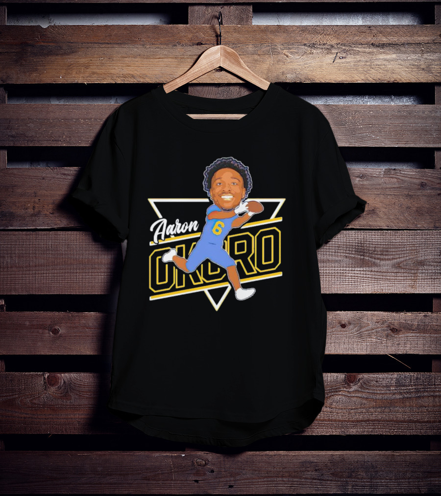 Aaron Okoro Football Caricature Signature 6 Jersey T-Shirt