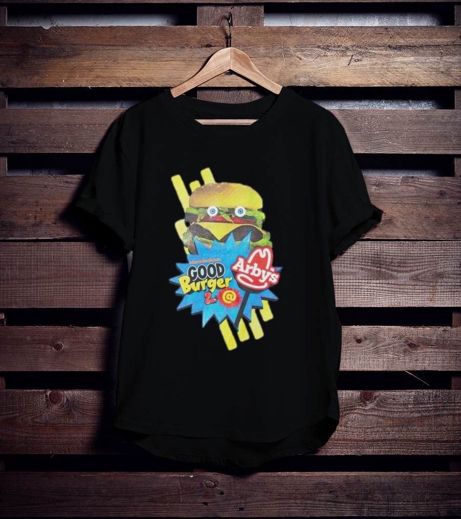 Nickelodeon Good Burger 2 Arby’s Crossover Promo Burger Character T-Shirt