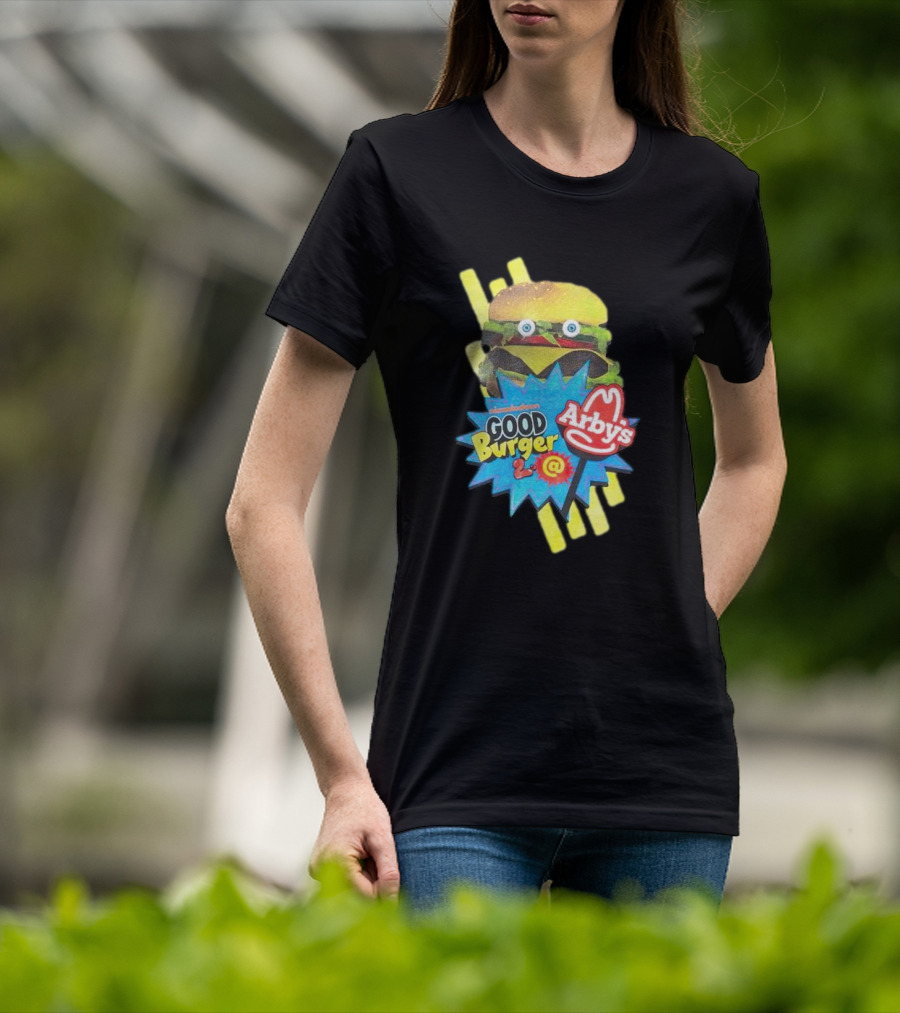 Nickelodeon Good Burger 2 Arby’s Crossover Promo Burger Character T-Shirt