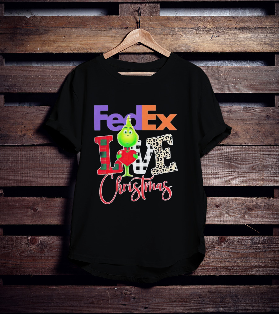 FedEx Grinch Love Christmas T-Shirt
