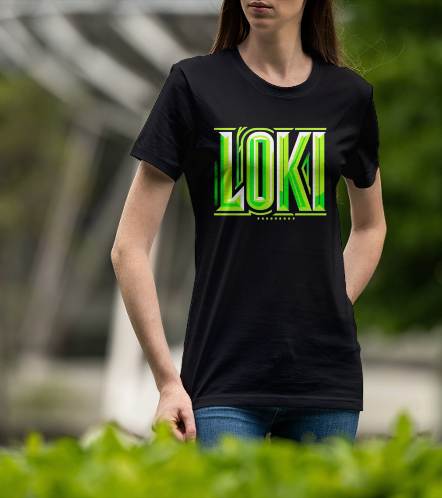 Loki Marvel Series Green Gradient T-Shirt