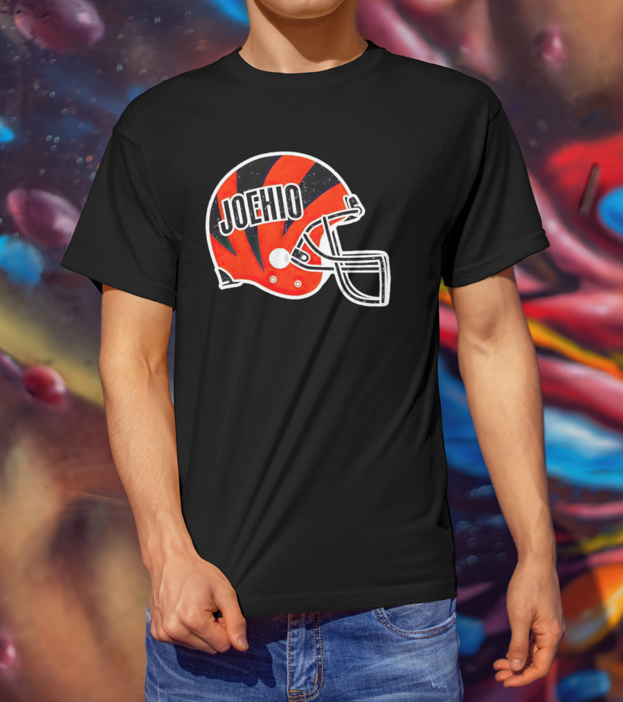 Cincinnati Bengals Joehio Football Helmet T-Shirt