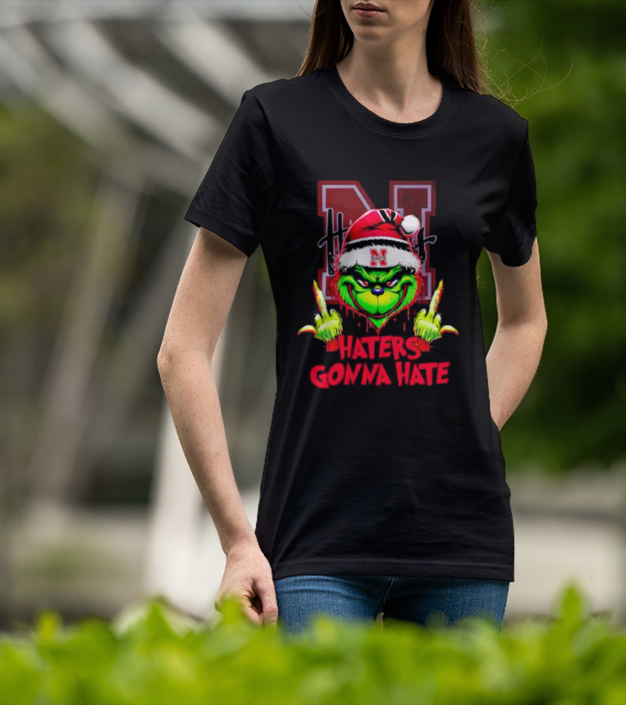 Nebraska Cornhuskers Grinch Haters Gonna Hate T-Shirt