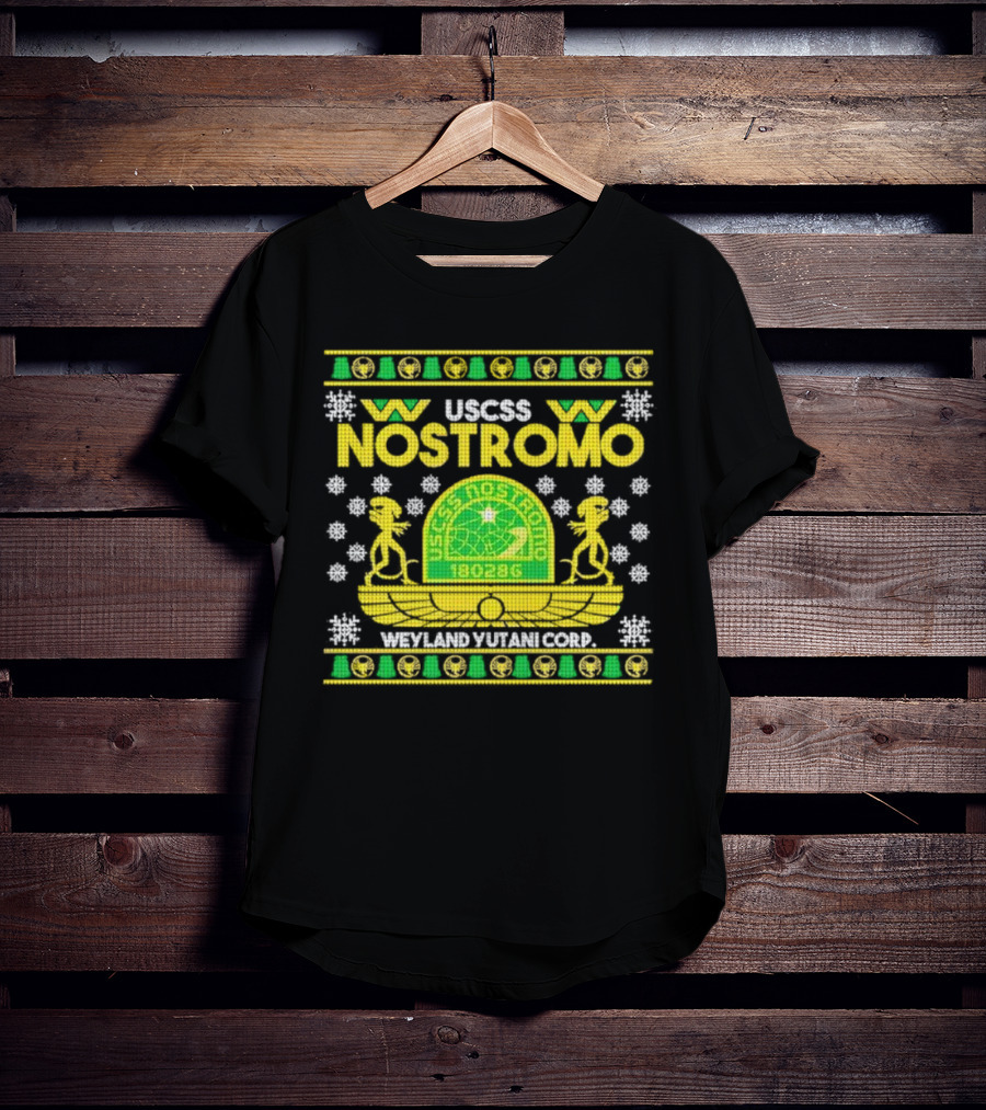 USCSS Nostromo Weyland Yutani Corp Snowflake Alien T-Shirt