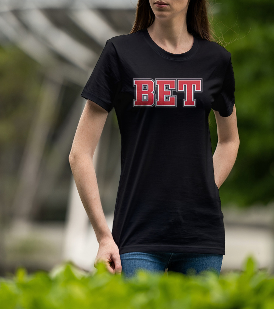 Ohio BET Font Red Letters T-Shirt