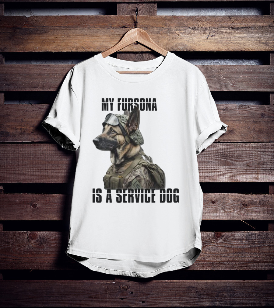 My Fursona Is A Service Dog In Tactical Gear T-Shirt