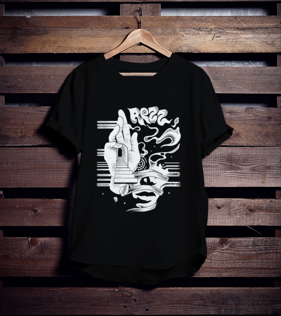 Rezz Perception Hand Staircase And Psychedelic Elements T-Shirt
