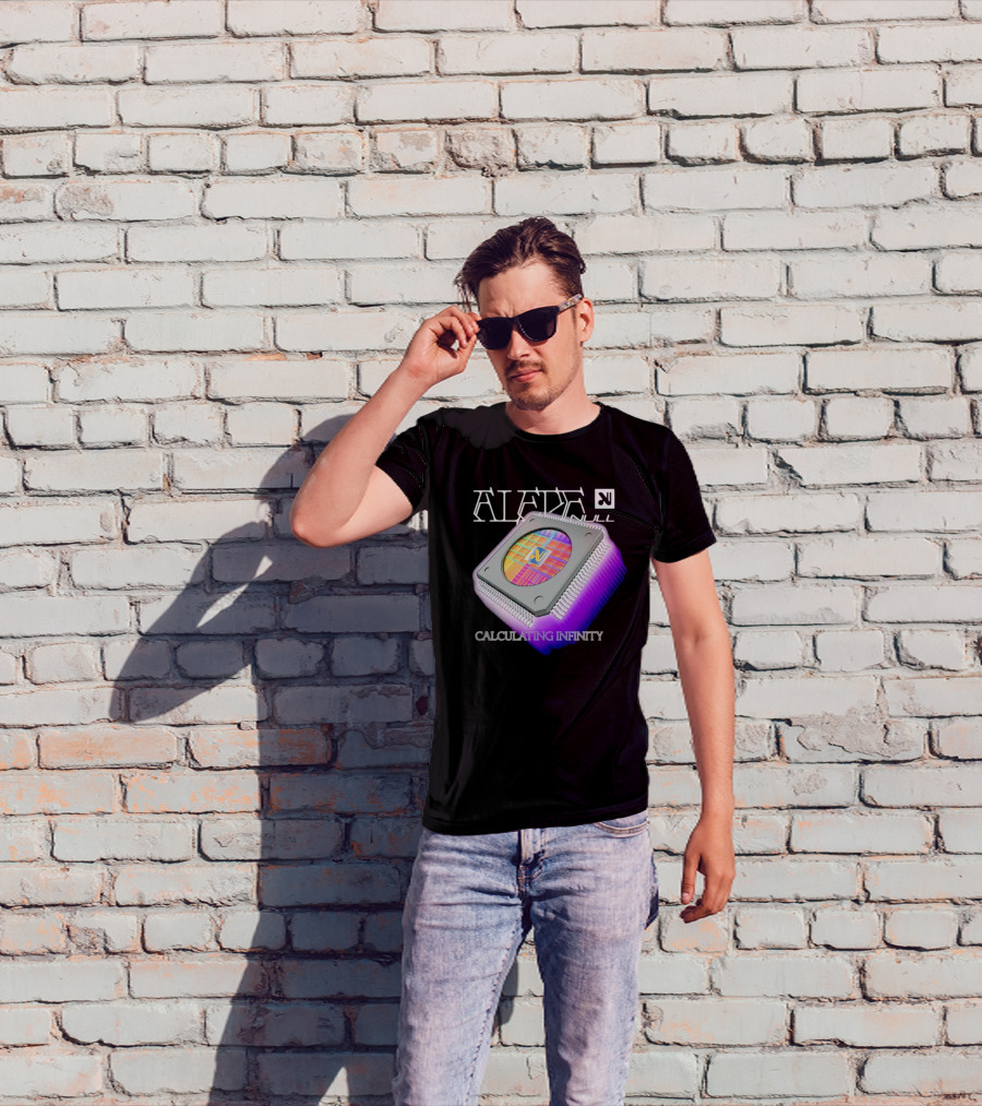 Aleph Null Calculating Infinity With Chip T-Shirt