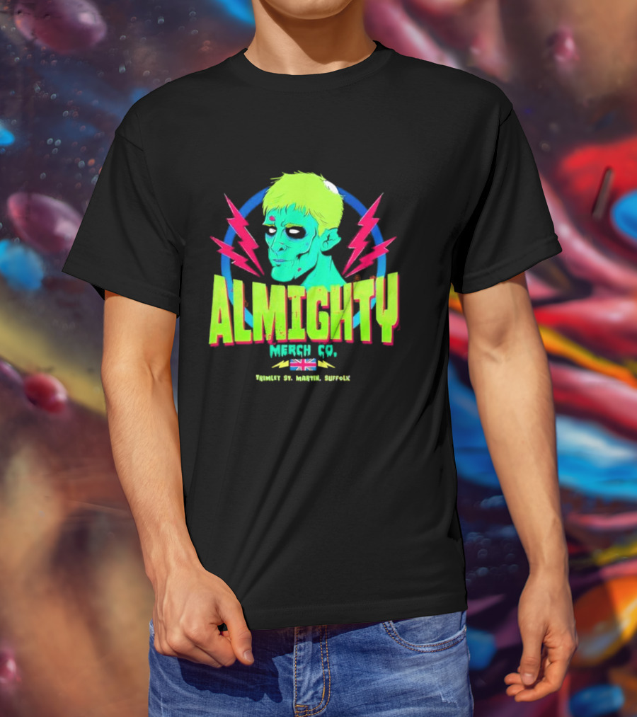 Almighty Merch Co. Frankenstein Illustration Trimley St. Martin Suffolk T-Shirt