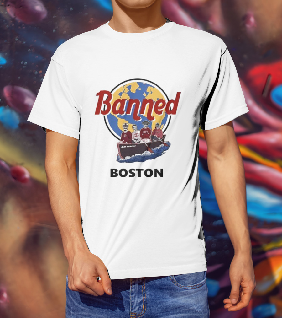 Banned Boston World Traveler Silhouette Adventure T-Shirt