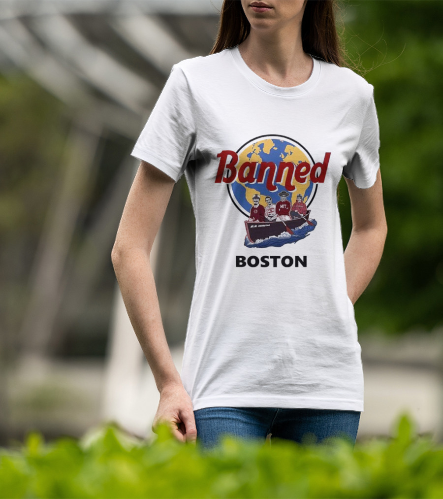 Banned Boston World Traveler Silhouette Adventure T-Shirt