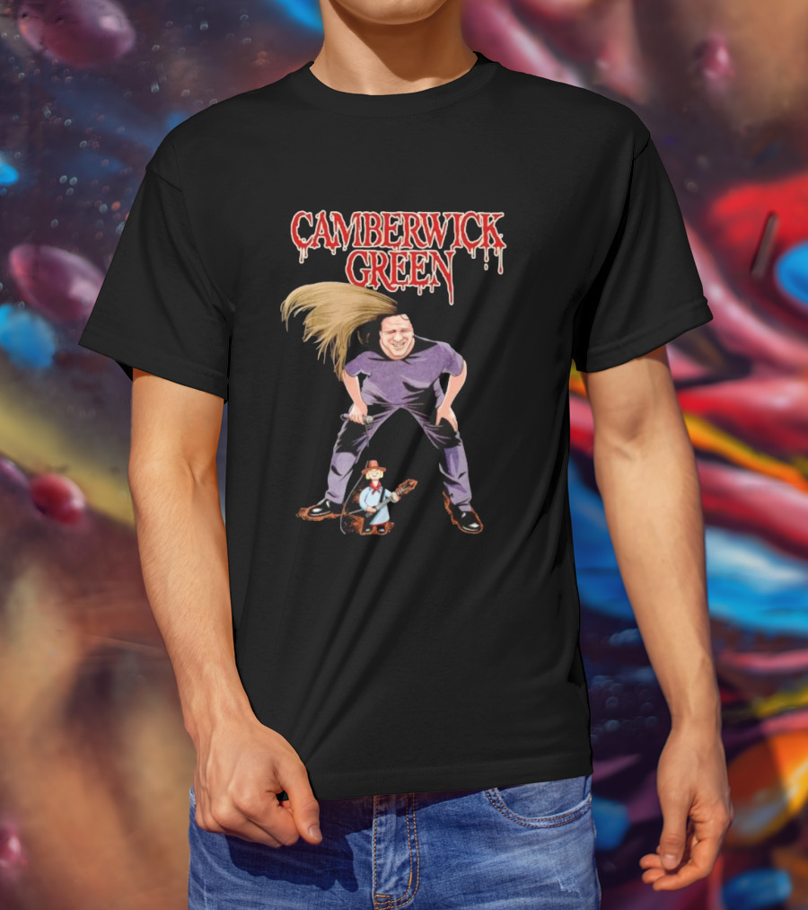 Camberwick Green Heavy Metal Vibe With Animated Figure T-Shirt
