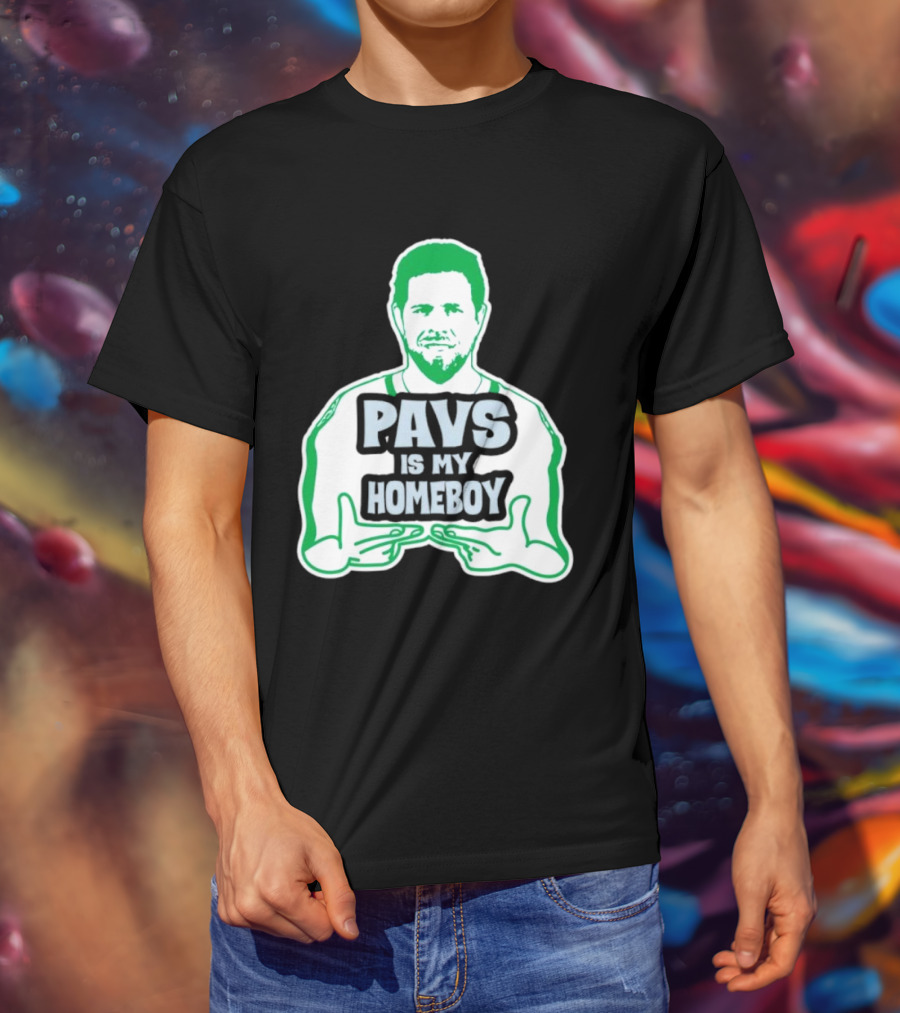 Dallas Stars Pavs Is My Homeboy Green And White T-Shirt