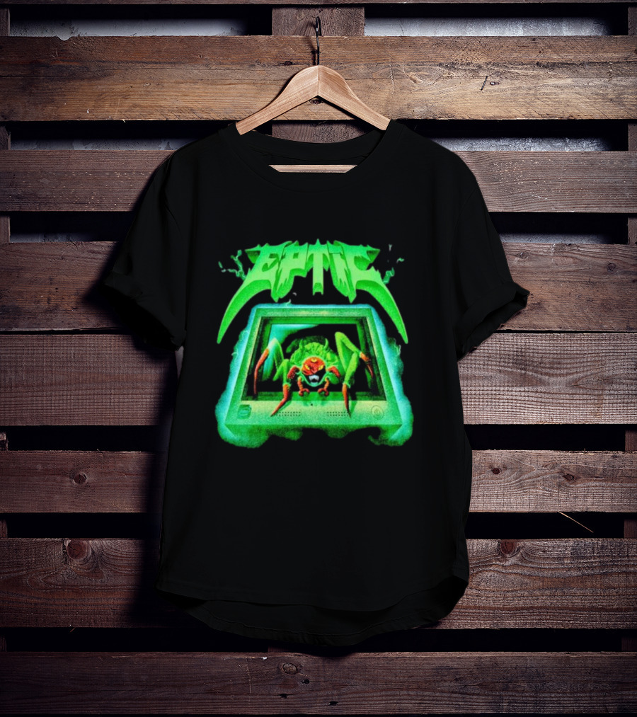 Eptic Interweb Vintage Spider On Screen T-Shirt