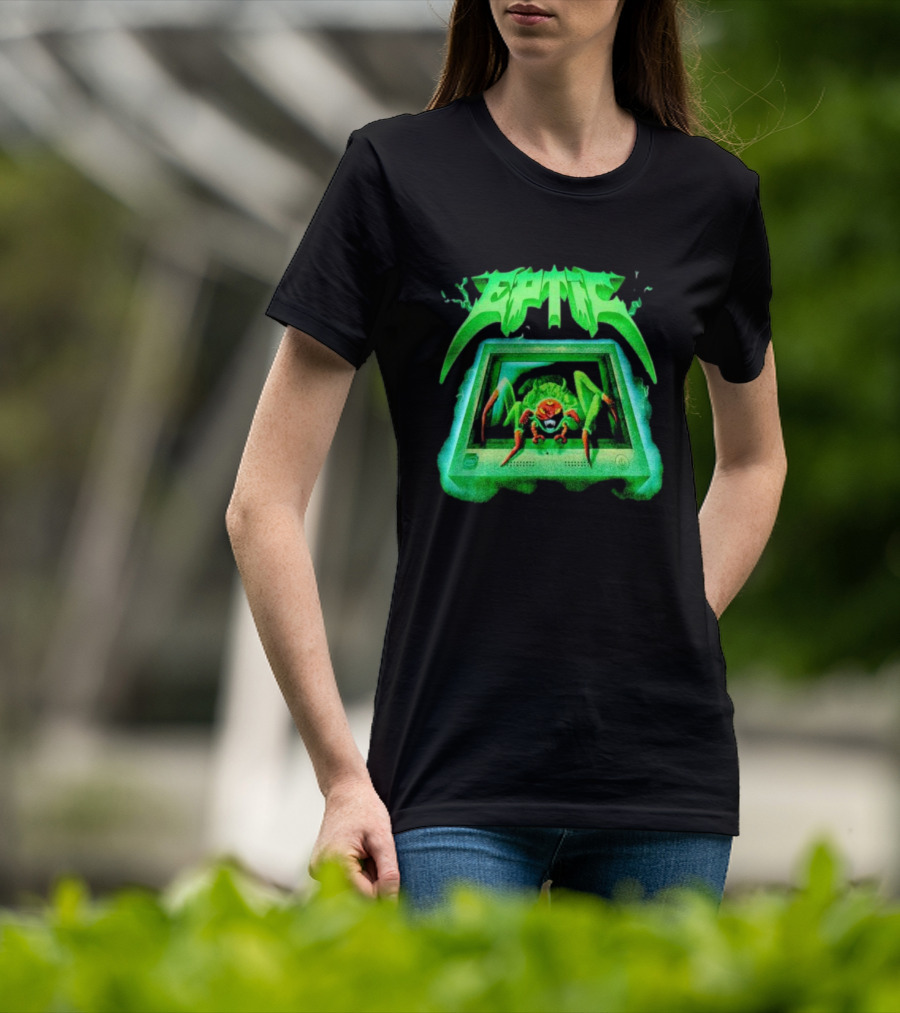 Eptic Interweb Vintage Spider On Screen T-Shirt