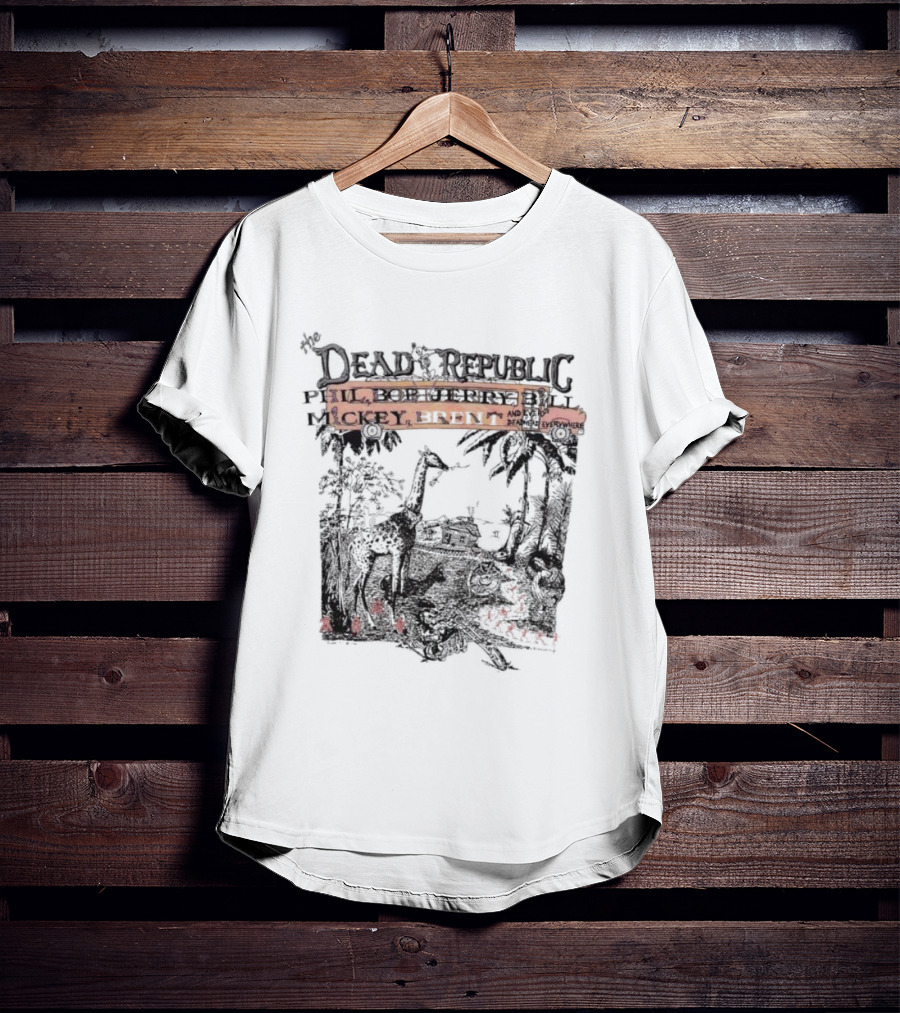The Dead Republic Phil Bob Jerry Bill Mickey Brent Safari Scene T-Shirt