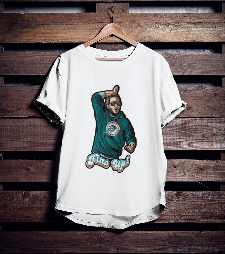 Mike McDaniel Fins Up Miami Dolphins Coach Motivation T-Shirt