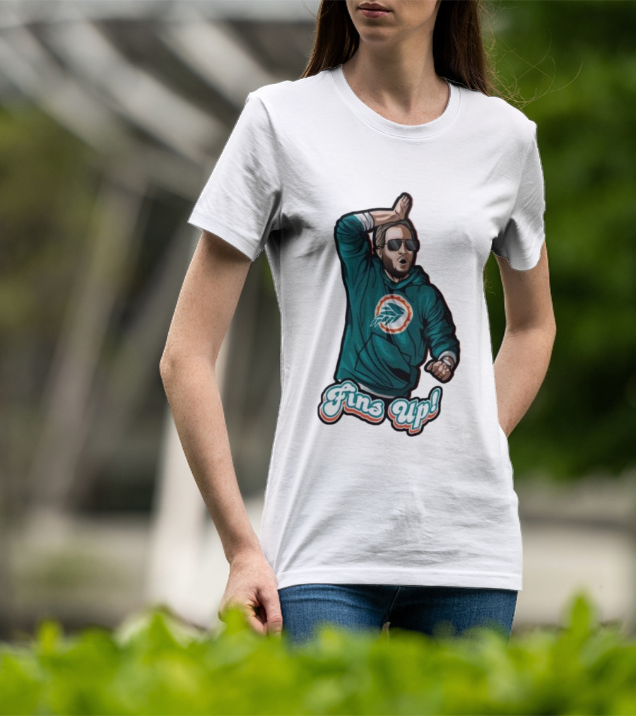Mike McDaniel Fins Up Miami Dolphins Coach Motivation T-Shirt