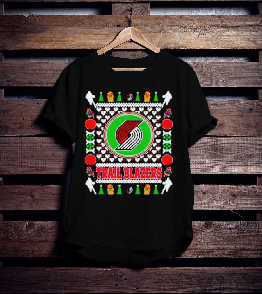 Portland Trail Blazers Merry Christmas NBA Basketball Ugly T-Shirt