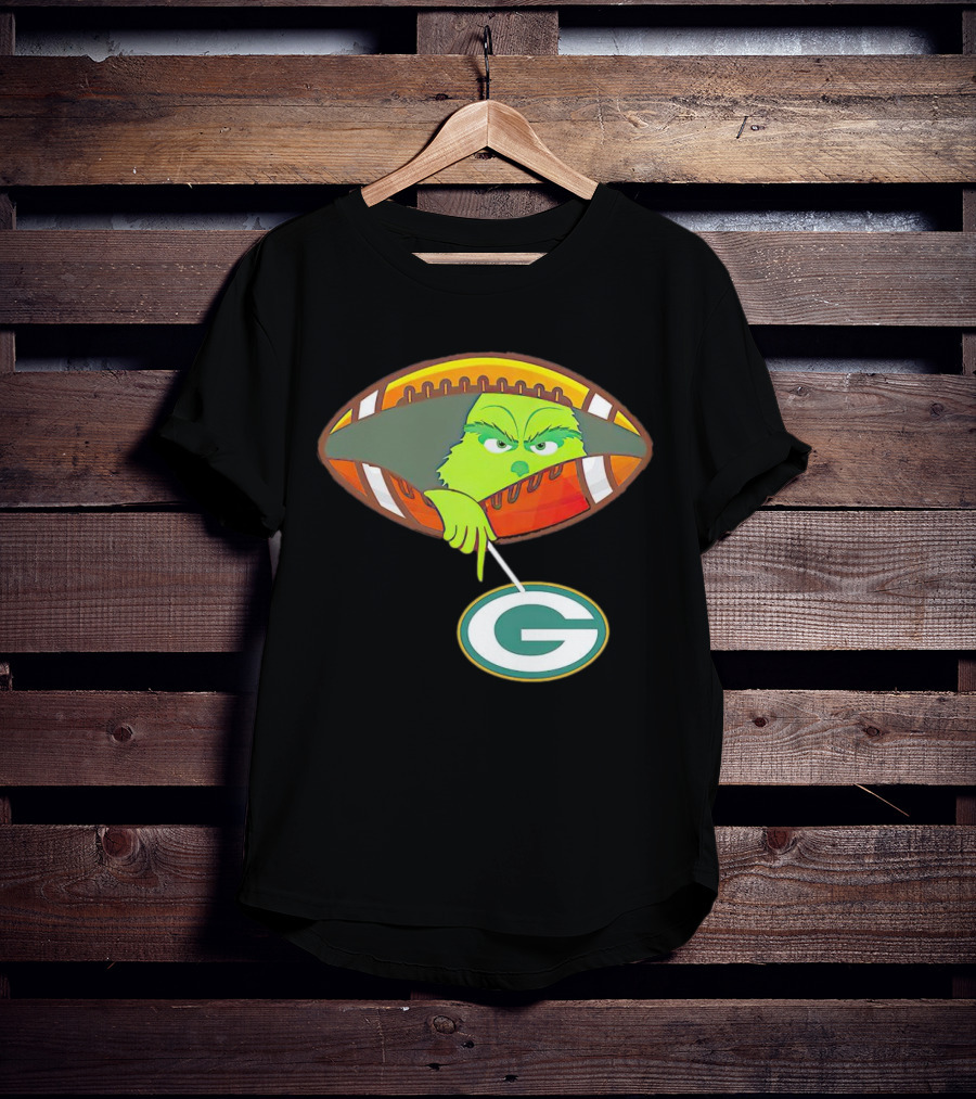 Grinch Ew Football Green Bay Packers Mockery T-Shirt