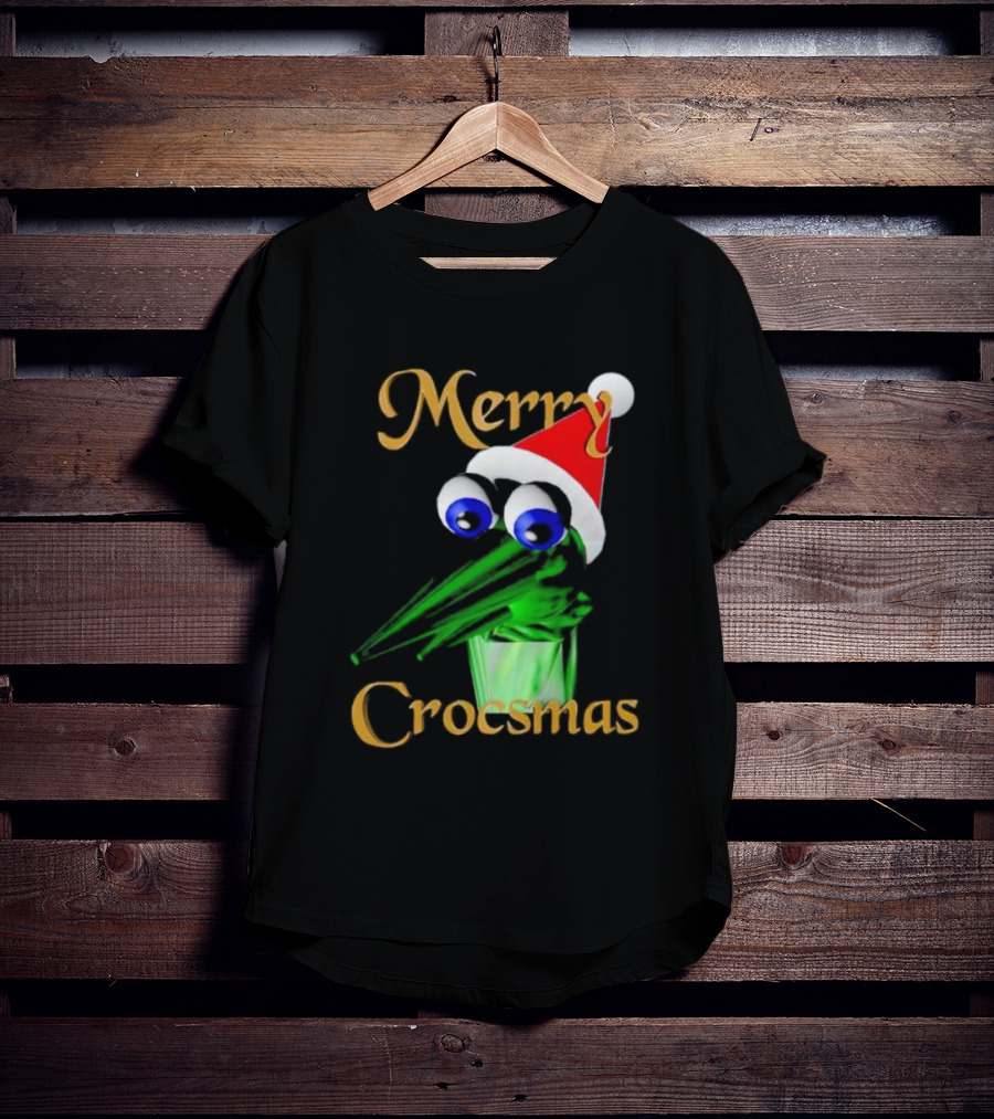 Merry Crocsmash Kekcroc Christmas Santa Hat T-Shirt