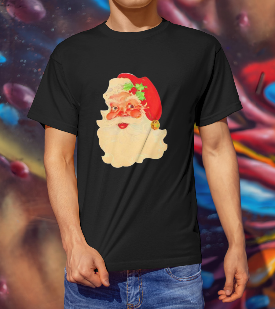 Santa Claus Vintage 1960s Christmas Nostalgia T-Shirt