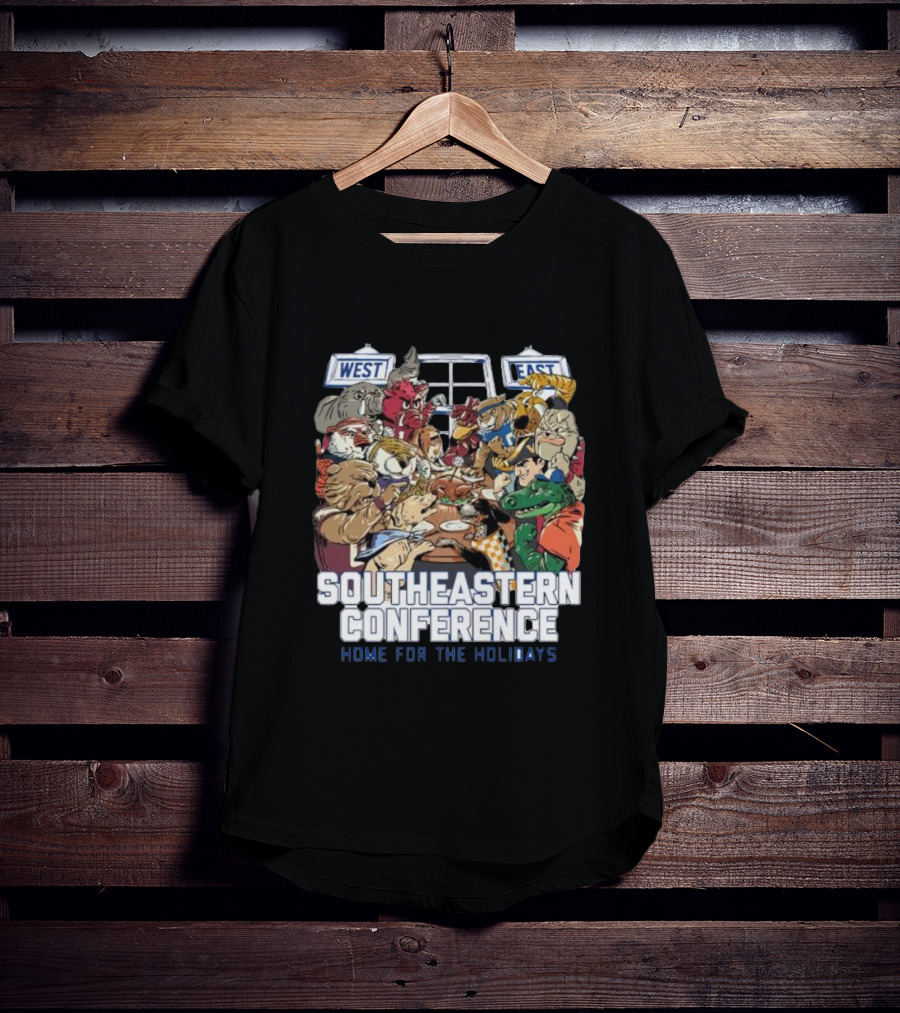 West East Southeastern Conference Home For The Holidays Gathering T-Shirt