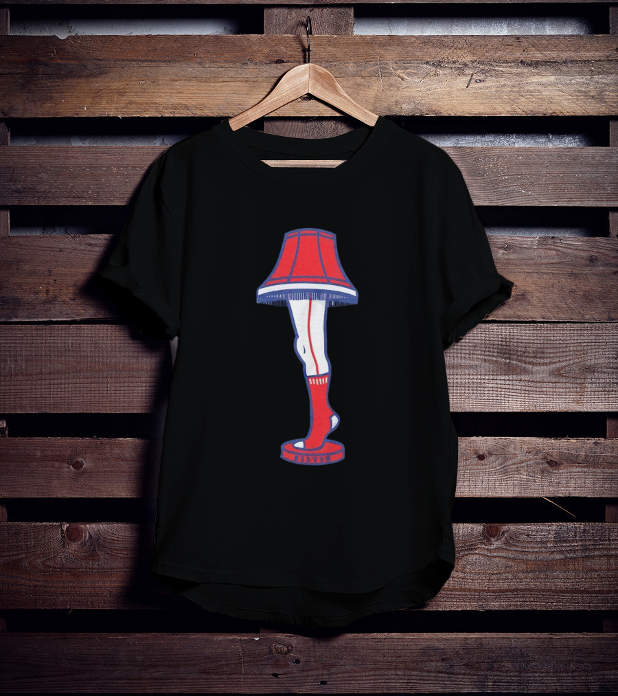Boston Red Sox Leg Lamp Holiday T-Shirt