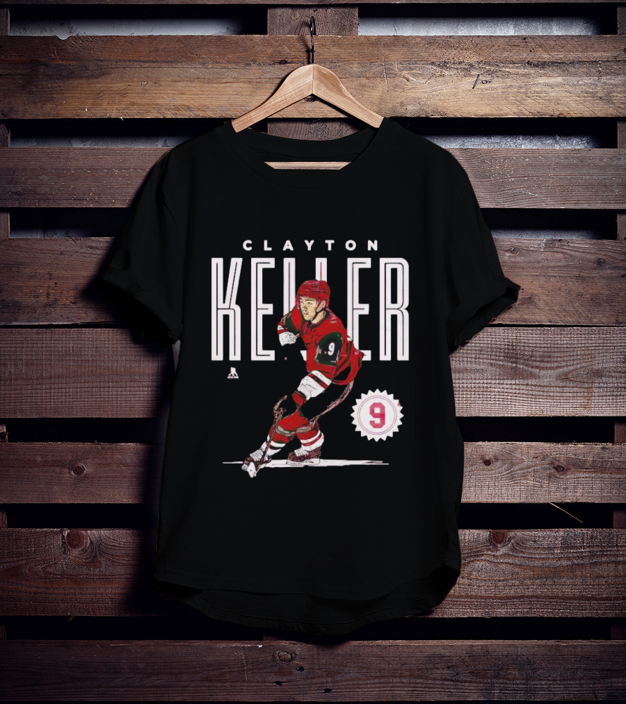 CLAYTON KELLER ARIZONA NUMBER 9 HOCKEY PLAYER T-Shirt
